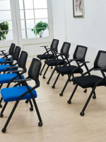 滑輪移動折疊椅培訓椅電腦椅職員辦公椅洽談會客接待椅會議椅網布