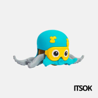 TERBARU!! ITSOK Mainan Gurita Octopus / Octopus Bath Toys Beach Walking Toy - BIRU