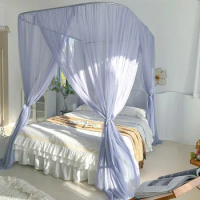 New Simple Design Mosquito Tent Net Palace U Type Curtain for Girl Room Bed Canopy Decor with Frame Single King Size