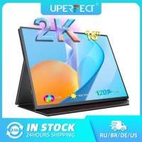 UPERFECT 2K Portable Monitor 16'' 120Hz 2560x1600 QHD IPS External Second Screen with Smart Cover for Laptop PC MAC Xbox PS5/4