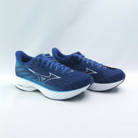 Mizuno J1GC240406 WAVE RIDER 28 SW 男慢跑鞋 4E超寬楦 藍【iSport愛運動】