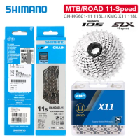Shimano SLX R7000 Cassette K7 105 11S Groupset HG601 Chain Sunshine 11 Speed 25 28 30 32 36 40 42 46 50T KMC X11 Chains 11V Kit