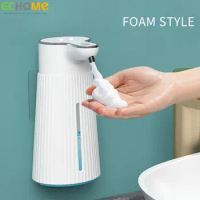 ECHOME Automatic Soap Dispenser Wall Mount USB Charging Portable Smart Foam Hand Washing Machine 400ML Shower Shampoo Dispenser