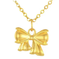 fine gole jewelry pendant 24k pure gold butterfly pendants for girls 999 real gold pendant