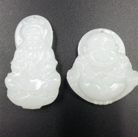 白玉A貨天然玉石阿富汗白玉觀音佛玉掛件玉吊墜現貨