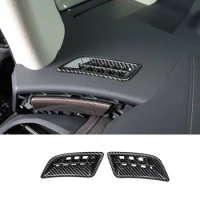 Car Dashboard Air Vent Cover Outlet Trims for Toyota Alphard Vellfire 2023 2024 2025 40 Series Carbon Fiber Accessories Auto