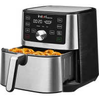 Air Fryer Oven, 6 Quart, From the Makers of Instant Pot, 6-in-1, Broil, Roast, Dehydrate, Bake,Stainless Steel