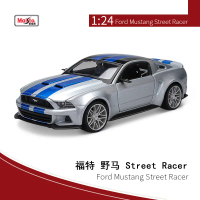 Maisto โมเดลรถยนต์อัลลอยด์ 1:24 ฟอร์ด มัสแตง รุ่นรถจำลองโลหะ ของตกแต่ง คอลเลกชันของเล่นรถสปอร์ต