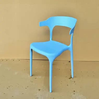 JF-Kursi makan plastik yang kuat dan tahan lama, kursi kantor, Meja makan dan kursi CY-501biru muda