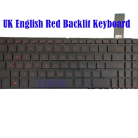UK Red Backlit keyboard for Asus X570U/X570UD/X570Z/X570ZD