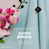 [0.5 METER] Kain Satin Bridal Heavy / Saten Bridal Deutches - Kain Bridesmaid Original Import Kualit