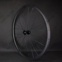 FIERCE Carbon Road Bike Wheelset 12K Twill 30mm Depth Disc Brake DT350/DT240 Carbon Road Cycling Wheel High Quality Racing Bike