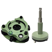 Green Three-Jaw Green Tribrach WithOptical Plummet Fits SWISS Type Prism Total Station