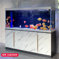 New Fish Tank Home Living Room Screen Aquarium Landscape Full Set Super White Glass Large and Medium-Sized Family Bottom Filter Tank