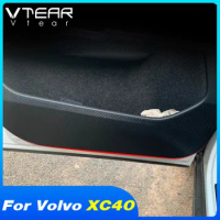 Vtear Car Door Anti Kick Pad Door Scratch Strip Anti-kick Film Protective Pad Glove Box Sticker Accessories Parts For Volvo XC40