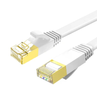 RJ45 Network Cable CAT7 Flat Cable 2M Cord Ethernet Cable RJ45 Cat7 Lan Cable UTP for Modem Router Cable Ethernet