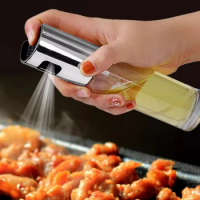 2 pcs Glass Spray Bottle, High Pressure Atomized Cooking Oil Spray Bottle, Olive Oil Spray, Spray Bottle