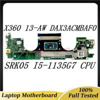 High Quality Mainboard DAX3ACMBAF0 For HP Spectre X360 13-AW 13T-AW Laptop Motherboard W/SRK05 I5-1135G7 CPU 100% Full Tested OK