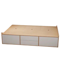 Drawers Storage Bed Bedroom Double Cheap White Bed Bedding Wooden Muebles Para Dormitorio Nordic Furniture