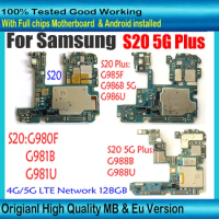 For Samsung Galaxy S20 Plus 5G G988B G988U S20 Plus G985F G986B G986U S20 G980F G980FD G981U G981B Motherboard 128GB