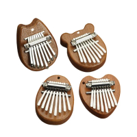 Đàn hạc ngón tay Mini Đàn Piano ngón tay Marimba Dễ học Kalimba 8 phím Tinh tế Di động Vòng cổ Piano
