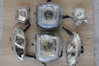 原廠CNSY酷奇S5大燈LED透鏡改裝摩托車CUXI后尾燈前后轉向燈