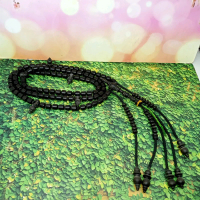 tasbih tijani kayu kelor hitam motif Marjan S61