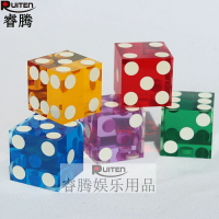 【睿騰】19MM亞克力透明大骰子賭場直角骰子高檔色子篩子特價促銷