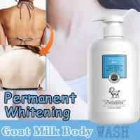 800ml Goat Milk Whitening Body Wash Anti Dry Moisturizing Shower Gels Improve Dark Lighten Skin Bath and Body Works