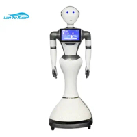 AI Humanoid Robot Hot Showroom Guide for Business Welcome Reception OLED Display Android System WiFi Connectivity