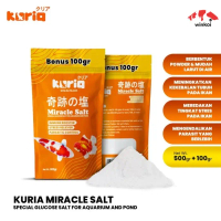 Garam Ikan Kuria Miracle Salt 500Gr FREE 100Gr Garam Kolam Aquarium Ikan Koi Koki Predator Arwana