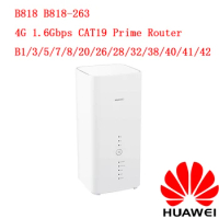 Unlocked Huawei B818 B818-263 4G 1.6Gbps CAT19 Prime Router B1/3/5/7/8/20/26/28/32/38/40/41/42