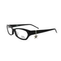 【Vivienne Westwood】經典狂潮星星LOGO吊飾光學眼鏡(黑 VW167_04)