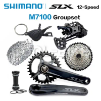 SHIMANO SLX M7100 Groupset 1x12 speed 32T 34T 170 175mm Crankset Mountain Bike Groupset 12 S 10-51T m7100 Rear Derailleur