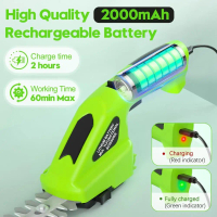 2 in 1 ไร้สายไฟฟ้า Hedge Trimmer ไฟฟ้าเครื่องตัดหญ้ากรรไกรตัดแต่งกิ่งหญ้า Weeding เครื่องตัดหญ้าเครื
