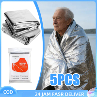 5pcs Selimut Darurat Emergency Sekali Pakai Emergency Blanket Thermal Pelindung Matahari Blanket Eme