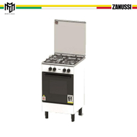 Zanussi Free Standing Gas Cooker ZCG530W (62L Gas Oven) 3 Gas Burners