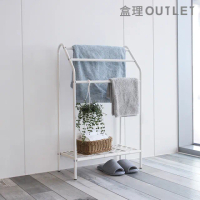 【TrueLife】MIT 免釘牆洞板站立式浴巾架(毛巾架)