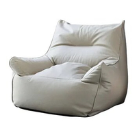 Hxl Faux Leather Bean Bag Cushion Sofa Small Apartment Tatami Recliner