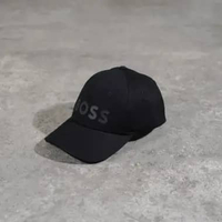 Topi HUGO BOSS BIG TEXT BLACK CAP 100% ORIGINAL