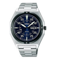 WIRED 時尚太陽能腕錶-藍/銀-男錶(AW6003X1)42mm