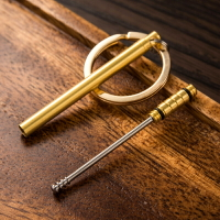 鈦合金挖耳勺鑰匙扣掛件創意個性耐用男士手把玩具鎖匙圈環掏耳勺