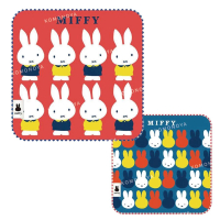 【小禮堂】Miffy 米飛兔 小方巾 23x23cm - 滿版款(平輸品)