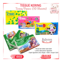 Babyren Tissue Kering [50 Sheets/2 Ply] - Tessa Paseo Tissue Wajah - Tisue Anak Bayi Tesa - Tisu Sma
