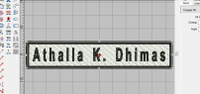 Produksi Emblem Patch Bordir Nama di Dada / Name Tag Seragam Kerja dan Sekolah Clear