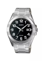 CASIO Men Analog Watch MTP-1308D-1BV Silver Stainless Steel Strap