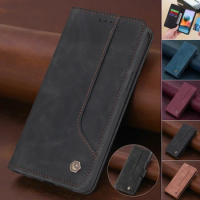 Leather Phone Case For Samsung Galaxy S23 S24 Ultra S22 S21 S20 FE S10 Plus Note 20 10 9 5G Magnetic Flip Wallet Phone Cover