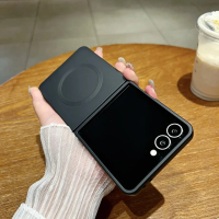 Sarung Silikon Cecair Magnetik Z Flip 7, Sarung Pengecasan Tanpa Wayar Magsafe Lembut, untuk Samsung