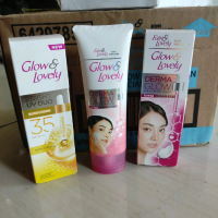 paket hemat glow & lovely facial wash pencerah 50 grm + sunscreen glow lovely spf 35+++20grm + cream