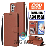 DOMPET HP PREMIUM UNTUK SAMSUNG GALAXY A34 (5G)-A54 (5G) NEW 2023 LEATHER FLIP CASE PREMIUM UNTUK SA